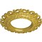Ekena Millwork Orrington Ceiling Medallion (Fits Canopies up to 6 5/8"), 13 1/4"OD x 6 5/8"ID x 1 1/8"P, Rich Gold CM13ORRGS - alternate 3